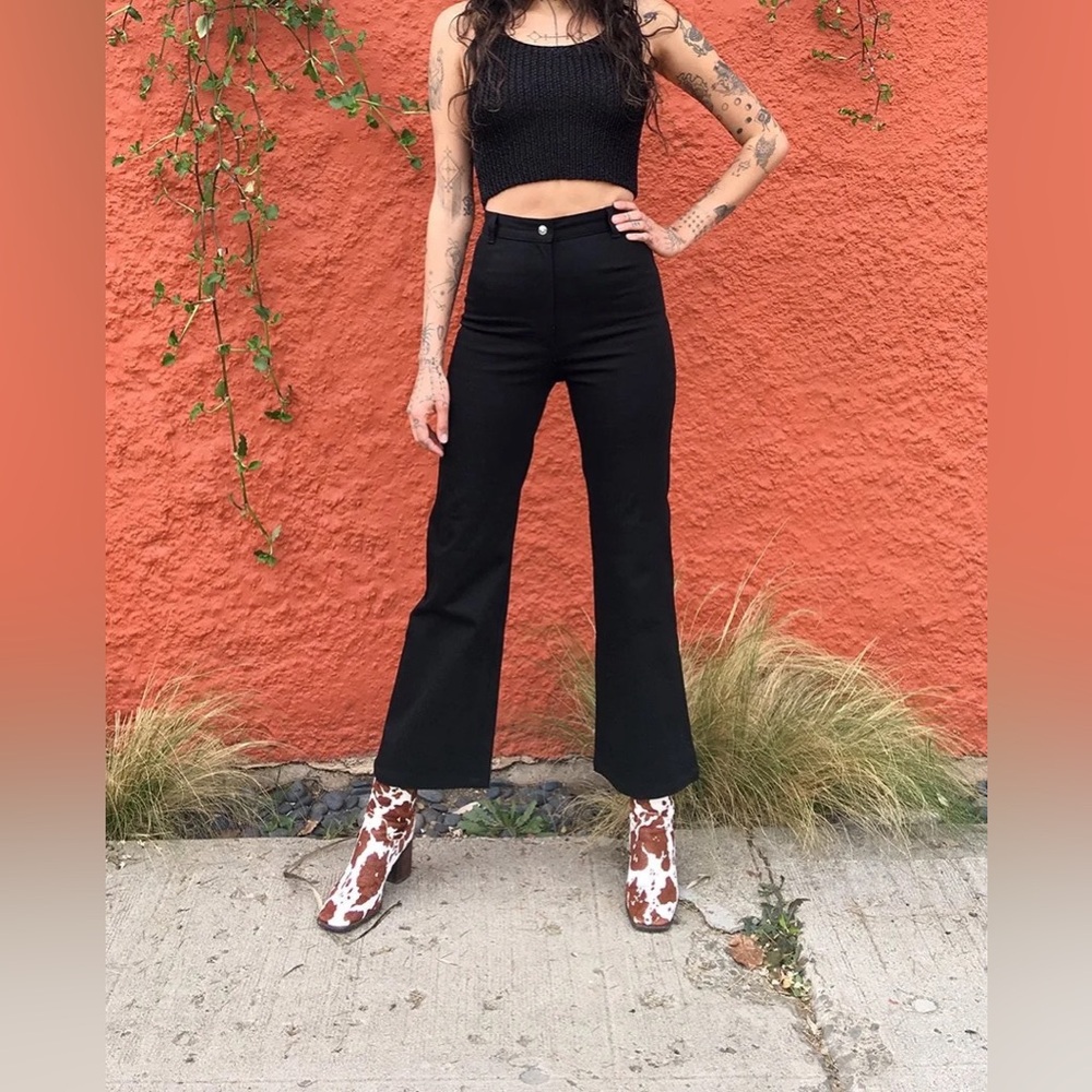 Rosecut clothing black twill pants